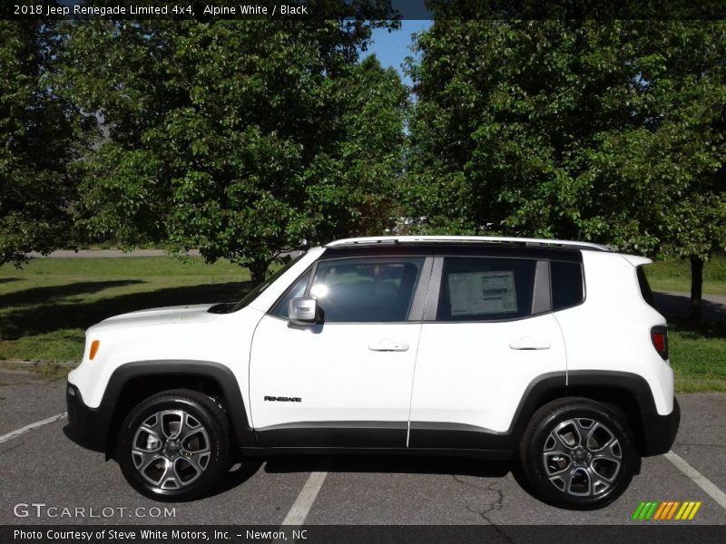 Alpine White / Black 2018 Jeep Renegade Limited 4x4