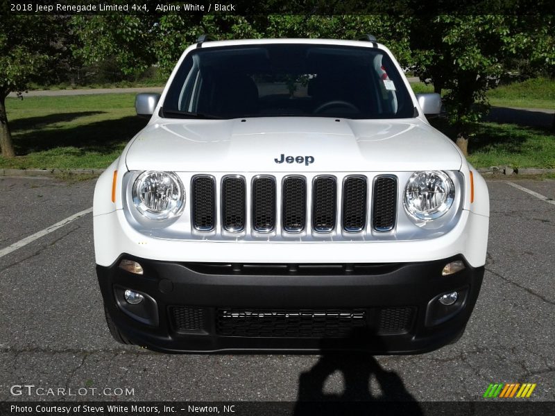 Alpine White / Black 2018 Jeep Renegade Limited 4x4