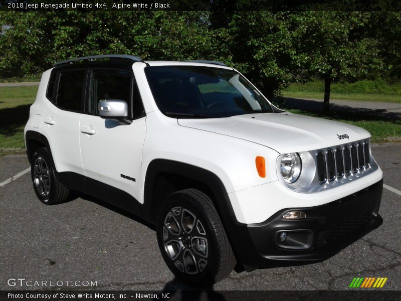 Alpine White / Black 2018 Jeep Renegade Limited 4x4