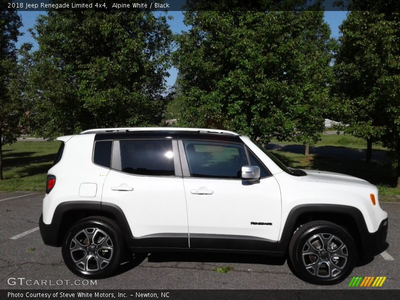 Alpine White / Black 2018 Jeep Renegade Limited 4x4