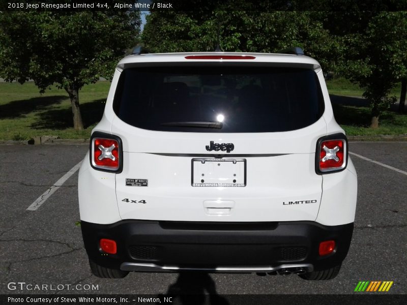 Alpine White / Black 2018 Jeep Renegade Limited 4x4