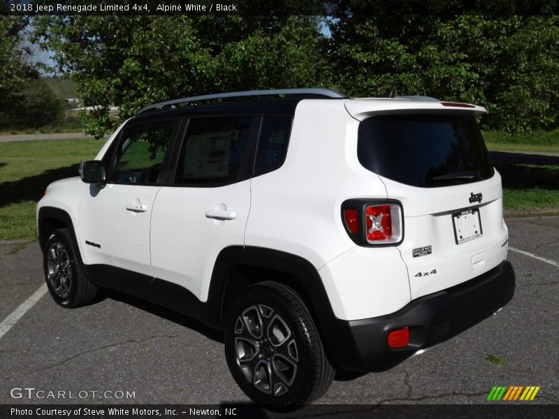 Alpine White / Black 2018 Jeep Renegade Limited 4x4