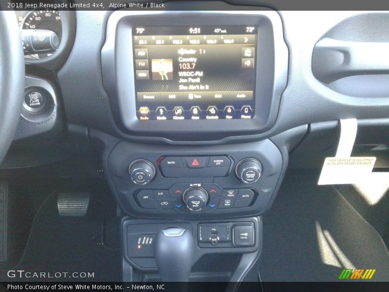 Alpine White / Black 2018 Jeep Renegade Limited 4x4