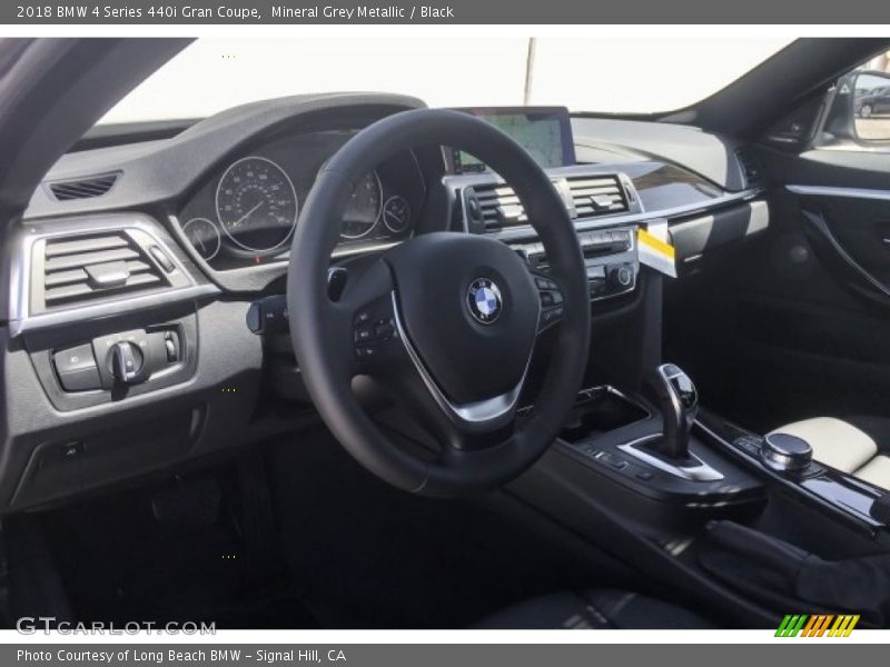 Mineral Grey Metallic / Black 2018 BMW 4 Series 440i Gran Coupe