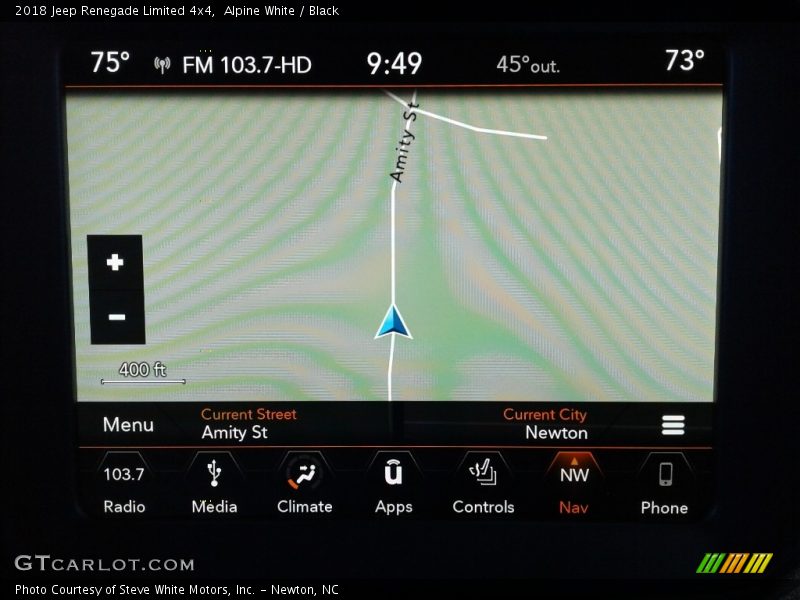 Alpine White / Black 2018 Jeep Renegade Limited 4x4