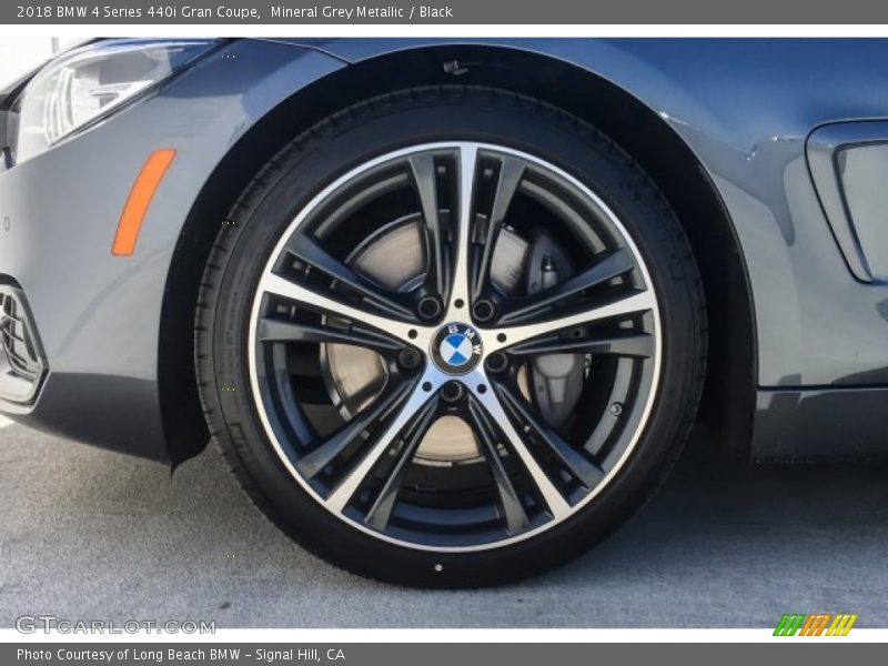 Mineral Grey Metallic / Black 2018 BMW 4 Series 440i Gran Coupe
