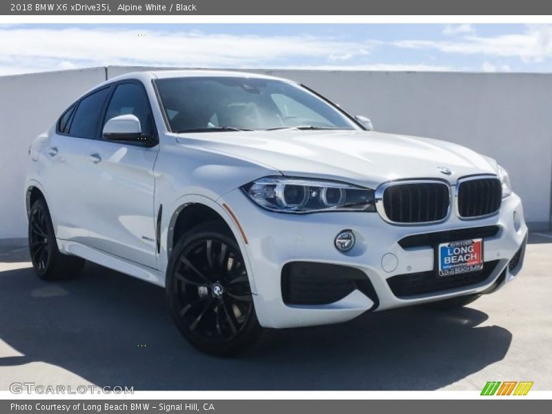 Alpine White / Black 2018 BMW X6 xDrive35i