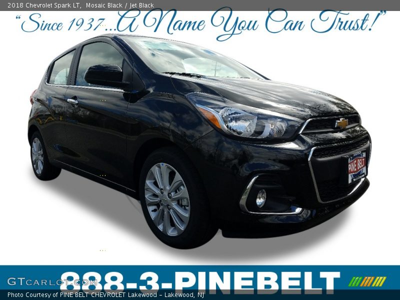 Mosaic Black / Jet Black 2018 Chevrolet Spark LT