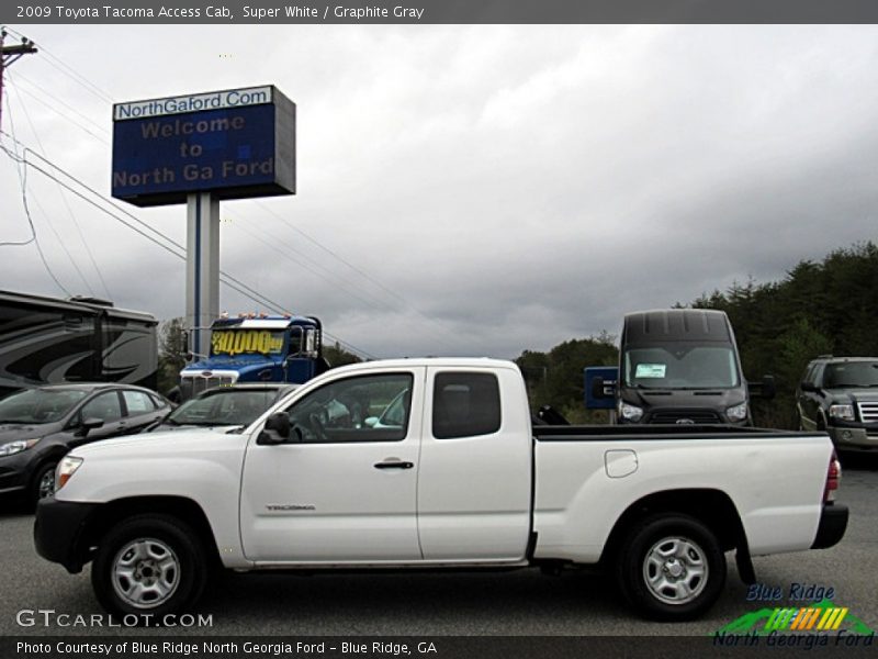 Super White / Graphite Gray 2009 Toyota Tacoma Access Cab