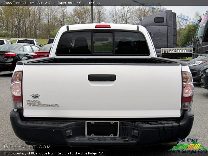 Super White / Graphite Gray 2009 Toyota Tacoma Access Cab