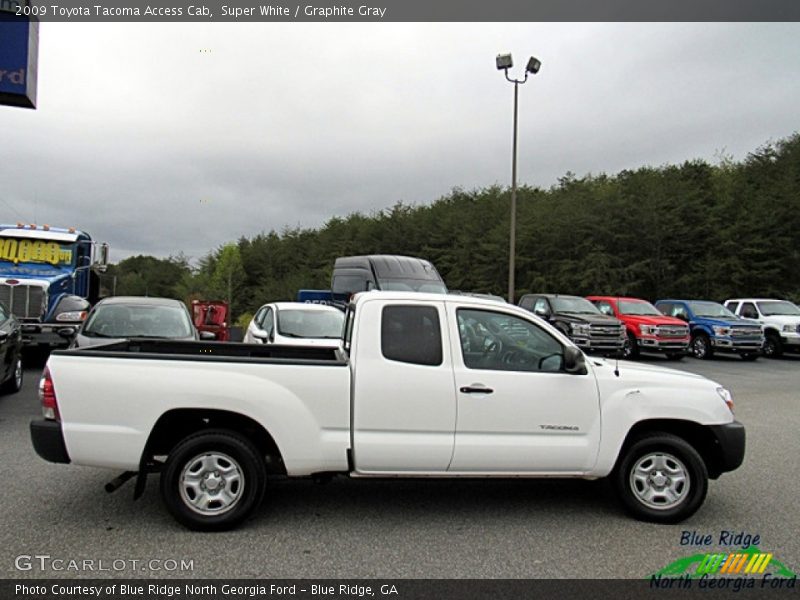 Super White / Graphite Gray 2009 Toyota Tacoma Access Cab