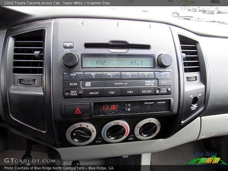 Super White / Graphite Gray 2009 Toyota Tacoma Access Cab