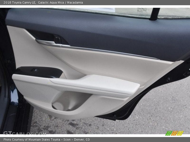 Galactic Aqua Mica / Macadamia 2018 Toyota Camry LE