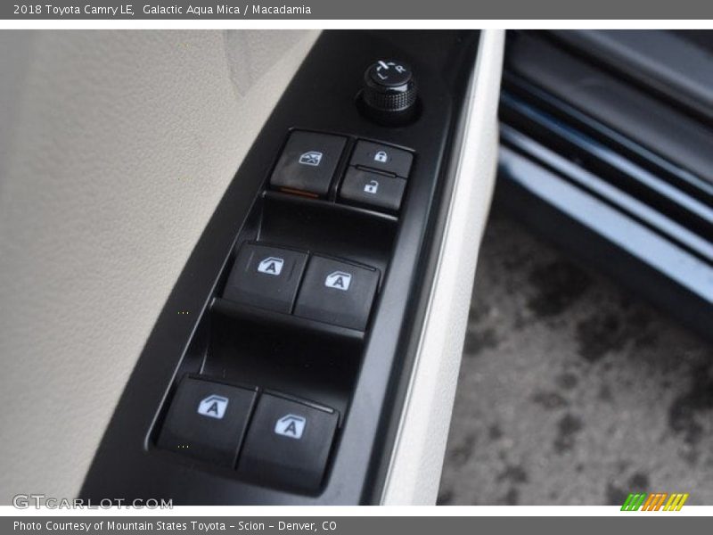 Galactic Aqua Mica / Macadamia 2018 Toyota Camry LE
