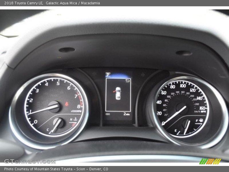 Galactic Aqua Mica / Macadamia 2018 Toyota Camry LE