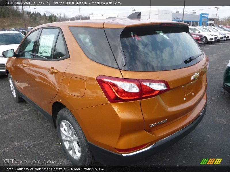 Orange Burst Metallic / Medium Ash Gray 2018 Chevrolet Equinox LS