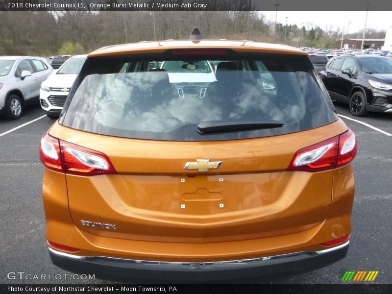 Orange Burst Metallic / Medium Ash Gray 2018 Chevrolet Equinox LS
