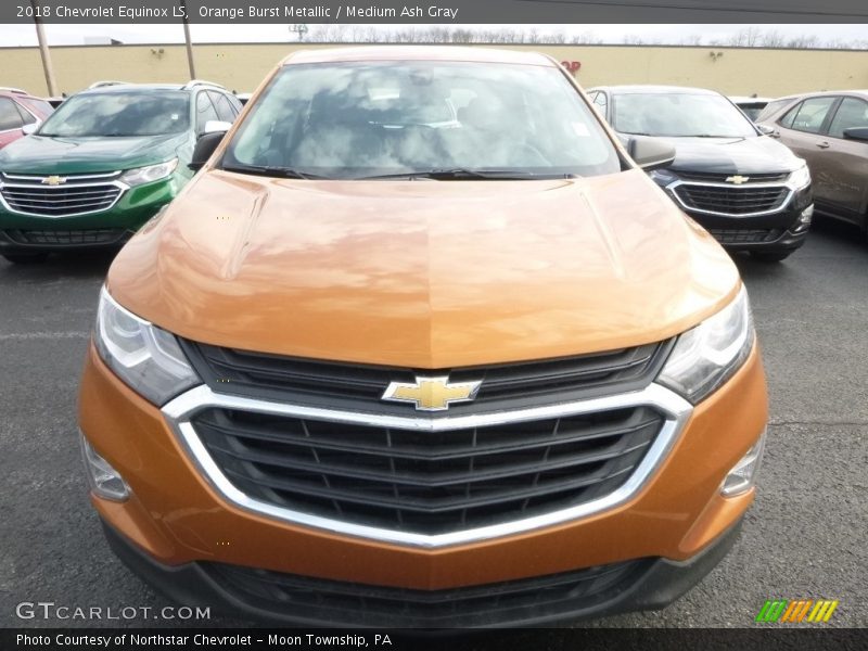 Orange Burst Metallic / Medium Ash Gray 2018 Chevrolet Equinox LS
