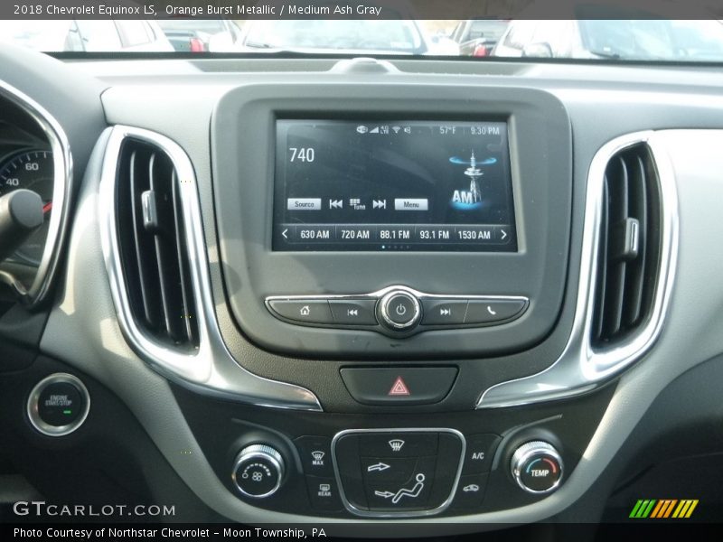 Orange Burst Metallic / Medium Ash Gray 2018 Chevrolet Equinox LS