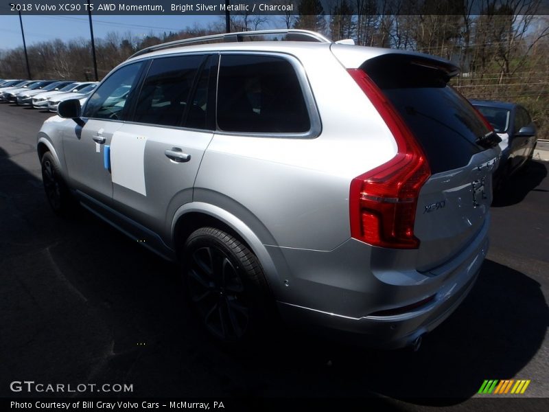 Bright Silver Metallic / Charcoal 2018 Volvo XC90 T5 AWD Momentum