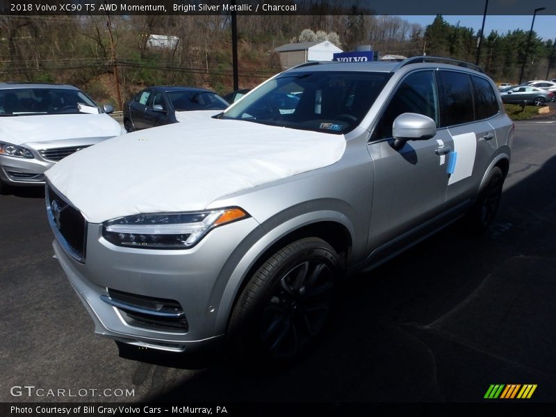 Bright Silver Metallic / Charcoal 2018 Volvo XC90 T5 AWD Momentum