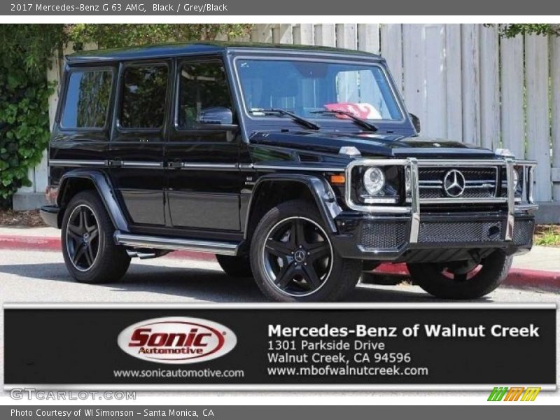Black / Grey/Black 2017 Mercedes-Benz G 63 AMG