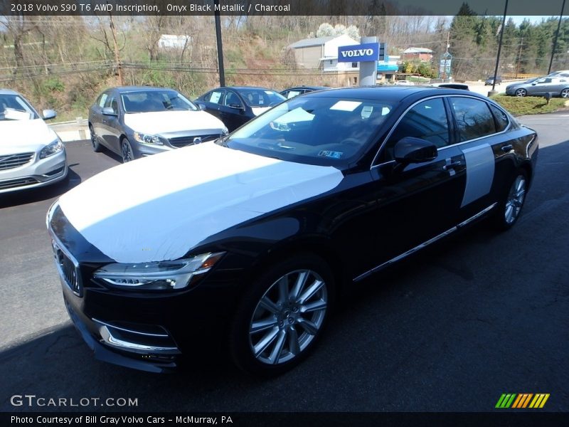 Onyx Black Metallic / Charcoal 2018 Volvo S90 T6 AWD Inscription