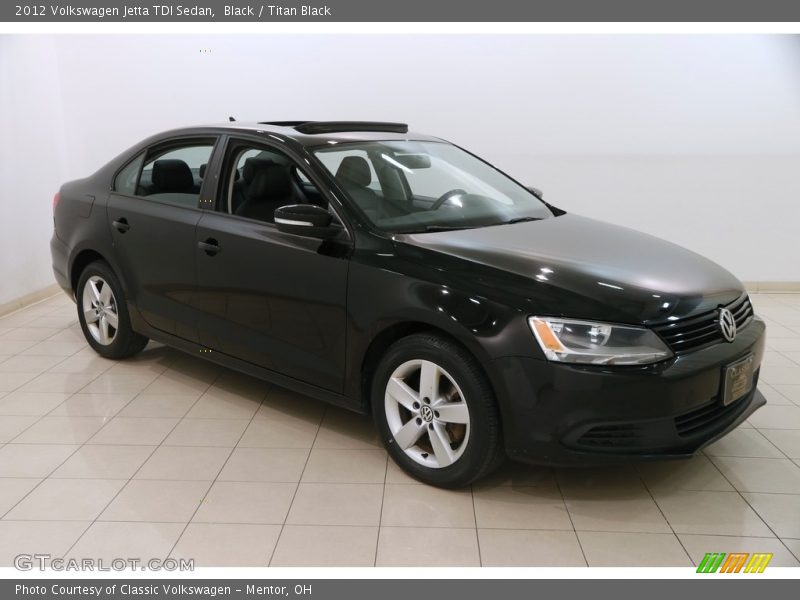 Black / Titan Black 2012 Volkswagen Jetta TDI Sedan