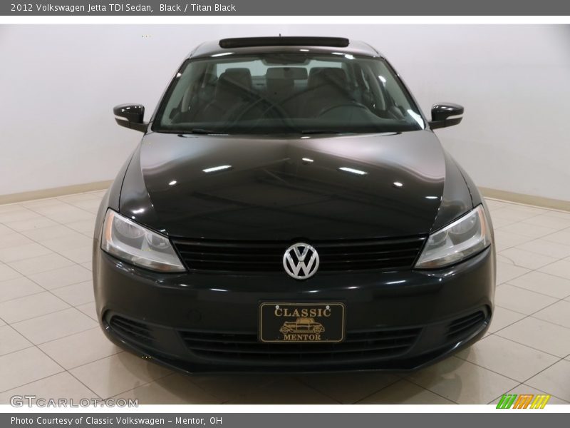 Black / Titan Black 2012 Volkswagen Jetta TDI Sedan