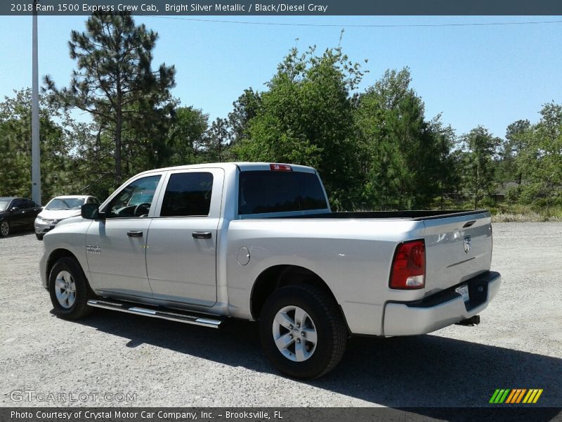Bright Silver Metallic / Black/Diesel Gray 2018 Ram 1500 Express Crew Cab