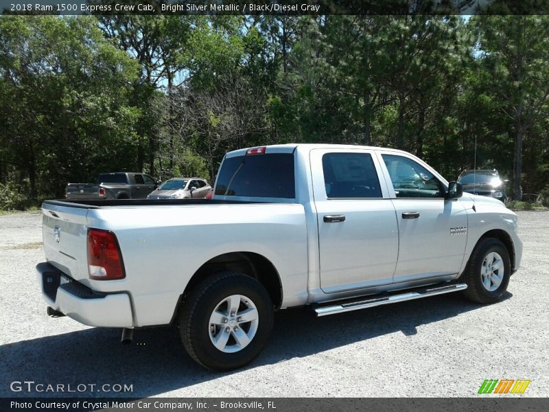 Bright Silver Metallic / Black/Diesel Gray 2018 Ram 1500 Express Crew Cab