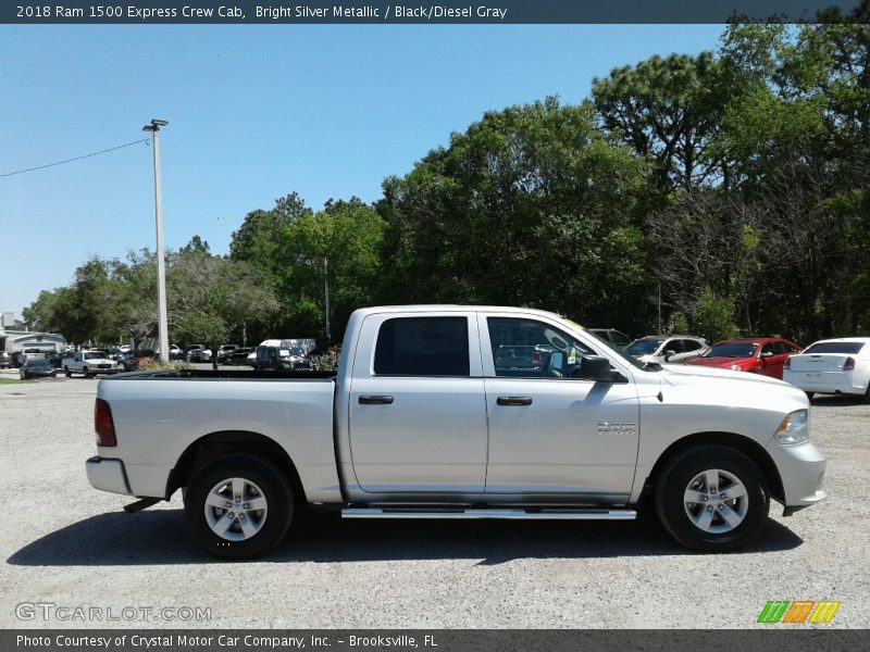 Bright Silver Metallic / Black/Diesel Gray 2018 Ram 1500 Express Crew Cab