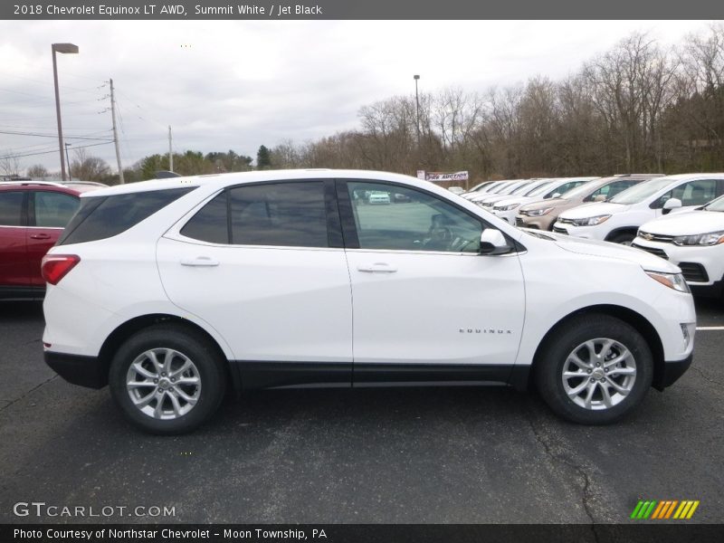 Summit White / Jet Black 2018 Chevrolet Equinox LT AWD