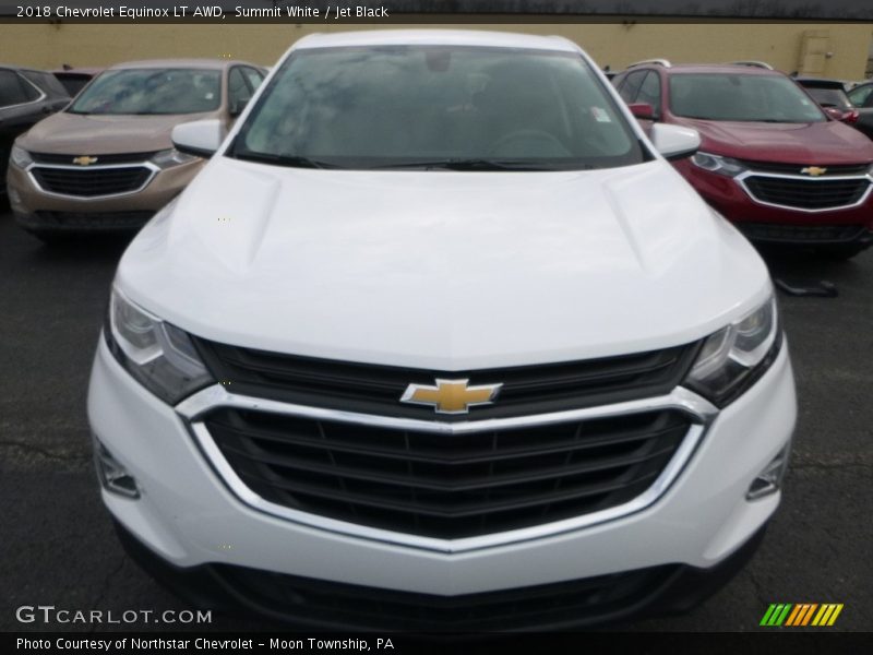 Summit White / Jet Black 2018 Chevrolet Equinox LT AWD