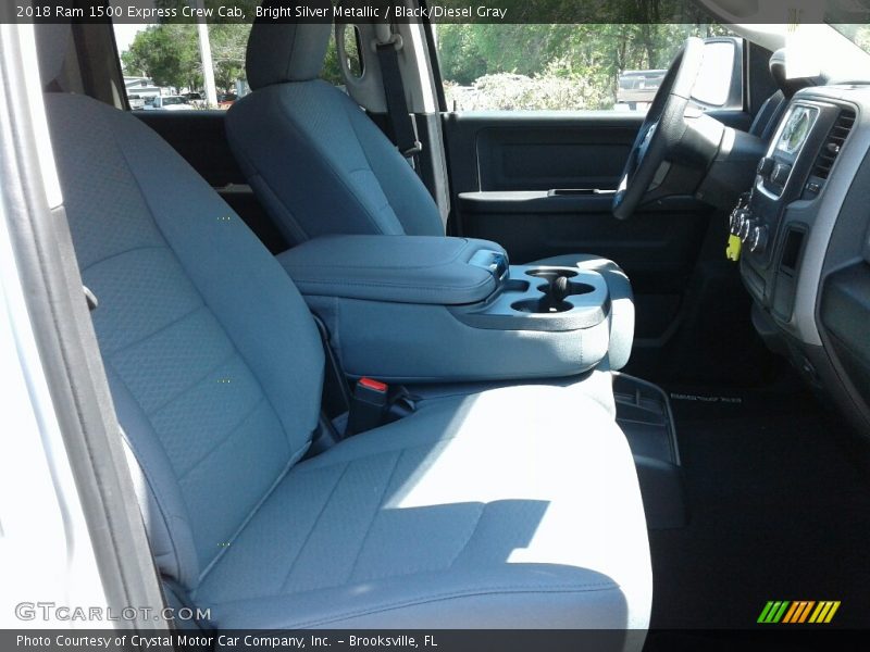 Bright Silver Metallic / Black/Diesel Gray 2018 Ram 1500 Express Crew Cab