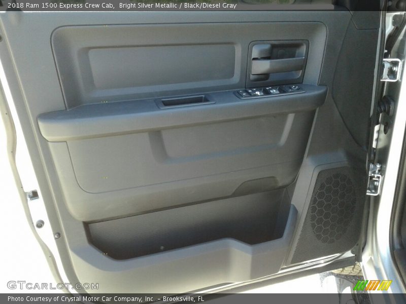 Bright Silver Metallic / Black/Diesel Gray 2018 Ram 1500 Express Crew Cab