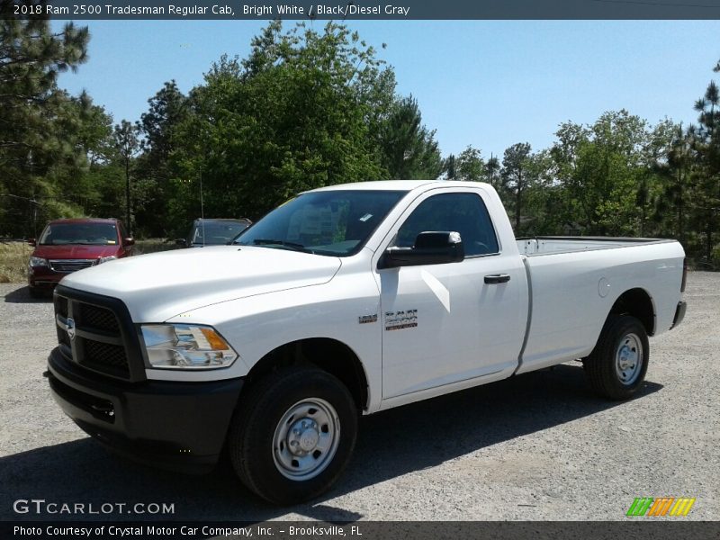 Bright White / Black/Diesel Gray 2018 Ram 2500 Tradesman Regular Cab
