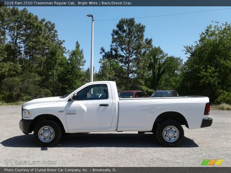 Bright White / Black/Diesel Gray 2018 Ram 2500 Tradesman Regular Cab