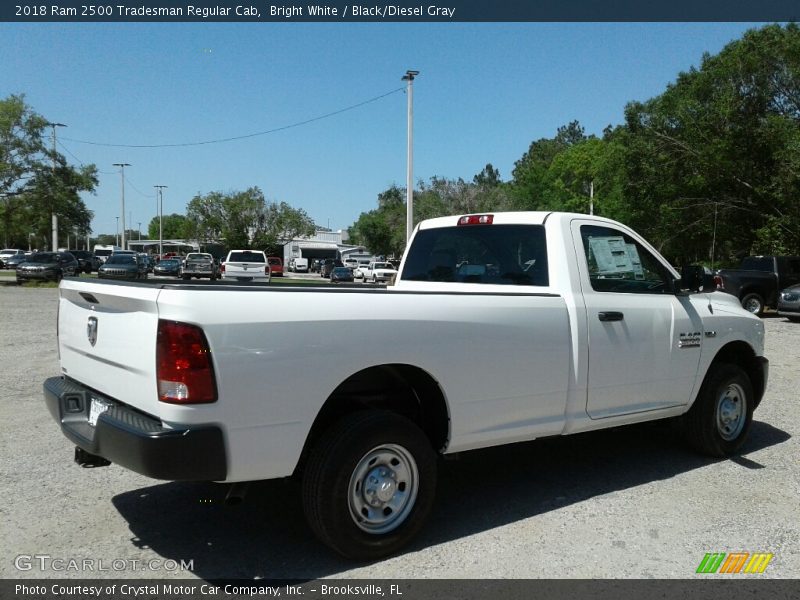 Bright White / Black/Diesel Gray 2018 Ram 2500 Tradesman Regular Cab