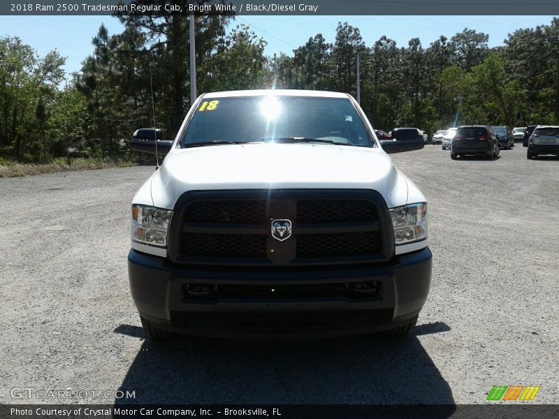 Bright White / Black/Diesel Gray 2018 Ram 2500 Tradesman Regular Cab