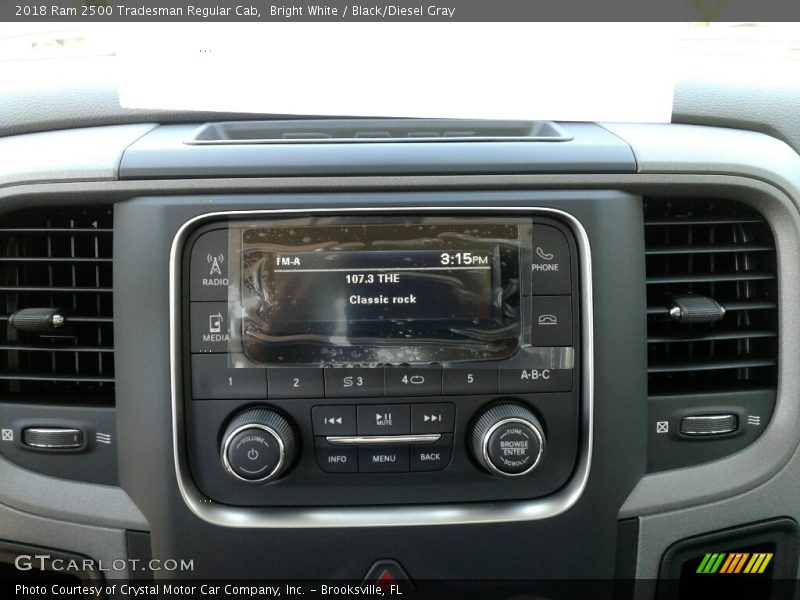 Bright White / Black/Diesel Gray 2018 Ram 2500 Tradesman Regular Cab
