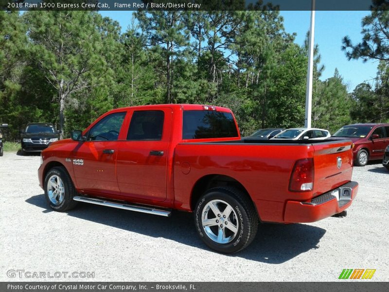 Flame Red / Black/Diesel Gray 2018 Ram 1500 Express Crew Cab