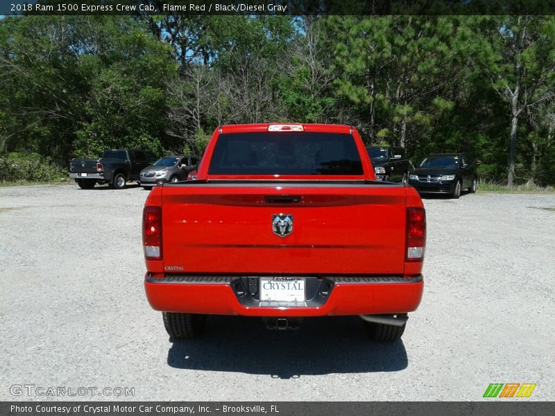 Flame Red / Black/Diesel Gray 2018 Ram 1500 Express Crew Cab
