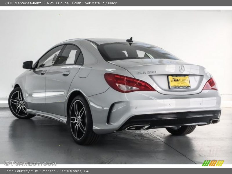 Polar Silver Metallic / Black 2018 Mercedes-Benz CLA 250 Coupe