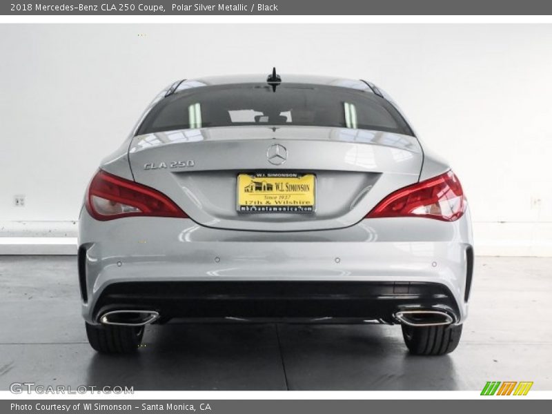 Polar Silver Metallic / Black 2018 Mercedes-Benz CLA 250 Coupe