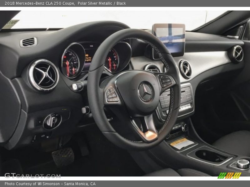Polar Silver Metallic / Black 2018 Mercedes-Benz CLA 250 Coupe