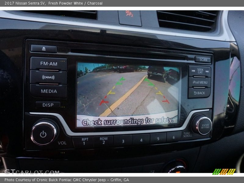 Fresh Powder White / Charcoal 2017 Nissan Sentra SV