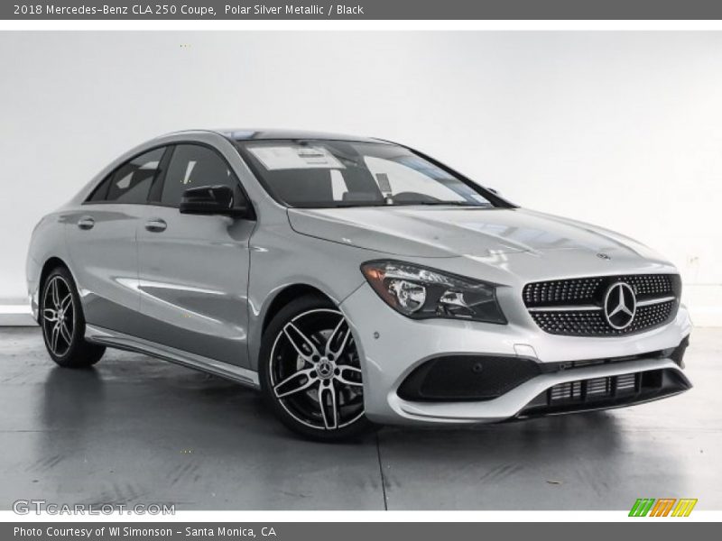 Polar Silver Metallic / Black 2018 Mercedes-Benz CLA 250 Coupe