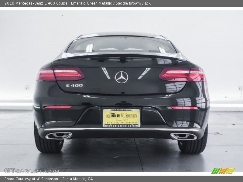 Emerald Green Metallic / Saddle Brown/Black 2018 Mercedes-Benz E 400 Coupe