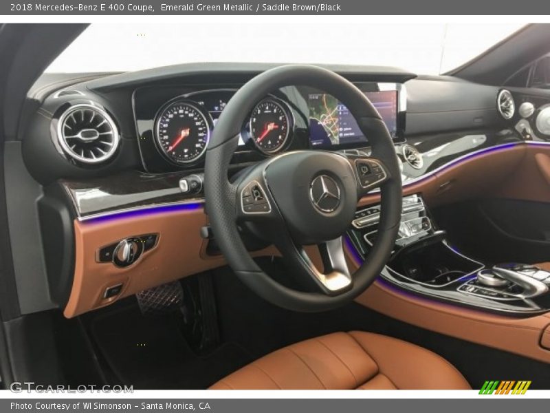 Emerald Green Metallic / Saddle Brown/Black 2018 Mercedes-Benz E 400 Coupe